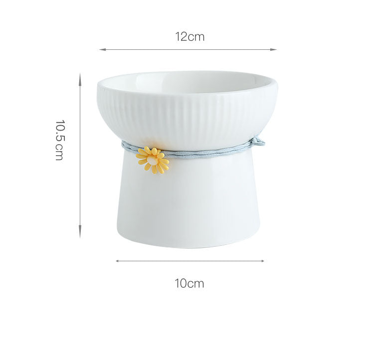 HKM-918483 Ceramic Pet Drinking Bowl for Dogs and Cats - Stylish and Cute Design