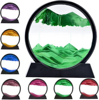HKM-918547 3D Dynamic Sand Art Picture - Purple Liquid Motion Sandscape for Relaxation and Desk Decor