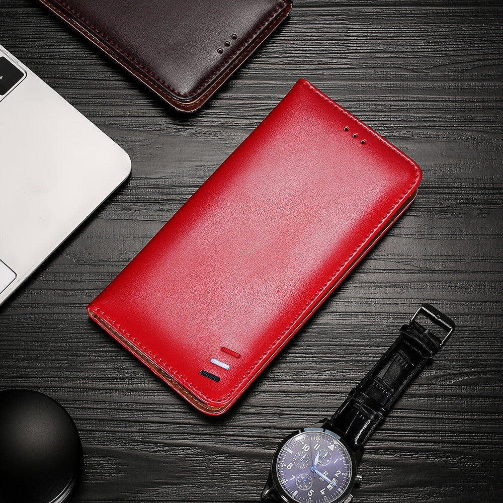 HKM-918547 Magnetic Flip Phone Case for Google - Waterproof PU + TPU Leather, Solid Color Business Style