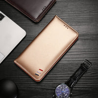 HKM-918547 Magnetic Flip Phone Case for Google - Waterproof PU + TPU Leather, Solid Color Business Style