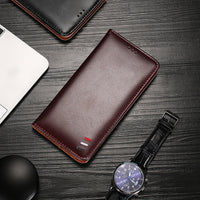 HKM-918547 Magnetic Flip Phone Case for Google - Waterproof PU + TPU Leather, Solid Color Business Style