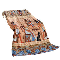 HKM-918611 Bohemian Geometric Pattern Flannel Blanket - All Seasons Polyester Fiber