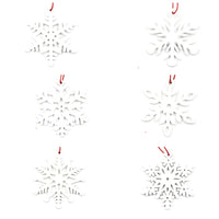 HKM-919059 Abstract Christmas Tree Pendant in MDF with Floral Landscape Design