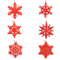 HKM-919059 Abstract Christmas Tree Pendant in MDF with Floral Landscape Design
