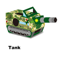 HKM-919187 Wearable 3D Cardboard Vehicle Model for Kids - DIY Handmade Cosplay Toy