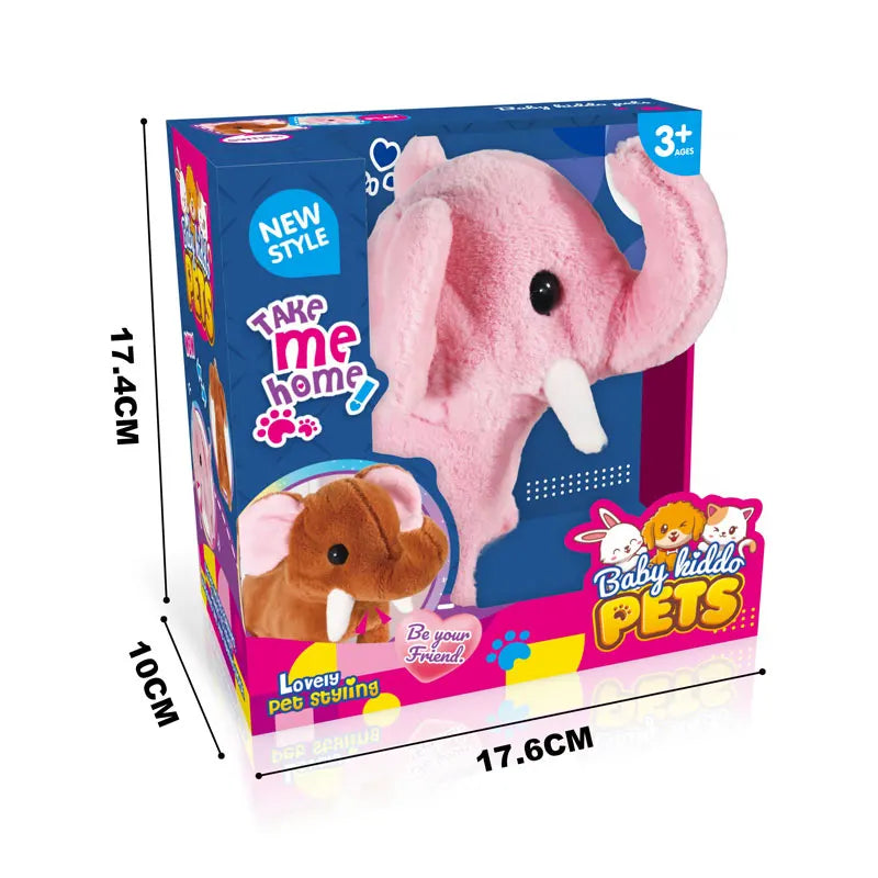 Electric Plush Elephant Toy with Sound for Kids (11-30CM)