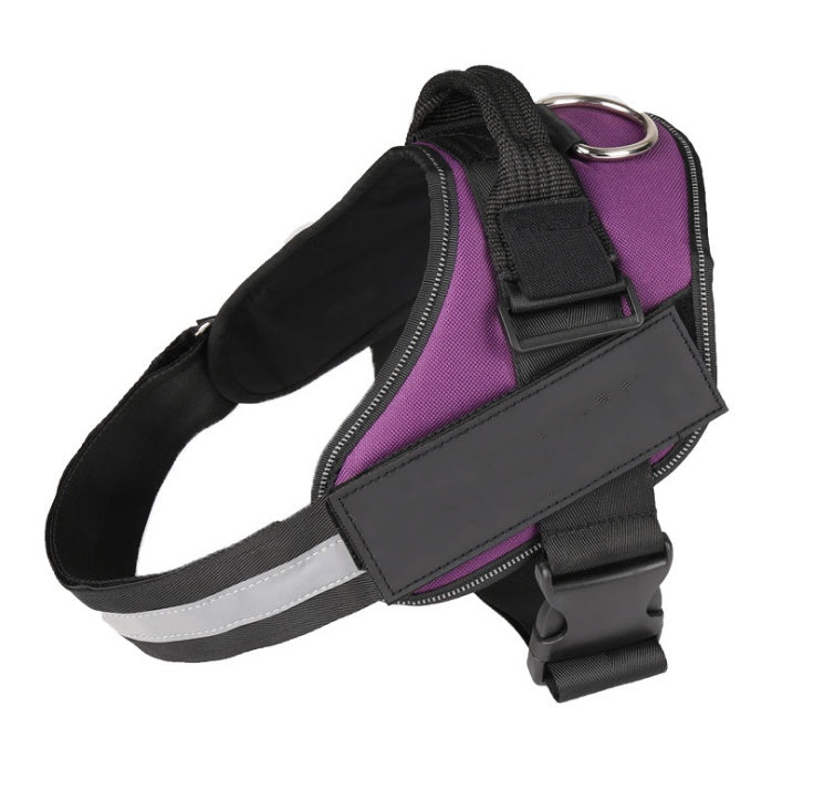 HKM-919443 Adjustable Nylon Pet Chest Harness and Traction Rope for Medium to Large Dogs