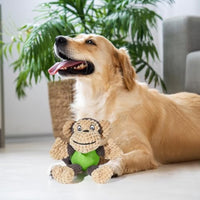 HKM-919635 Plush Squeaky Monkey Dog Toy for Small to Medium Dogs - Soft, Durable, and Engaging Chew Toy