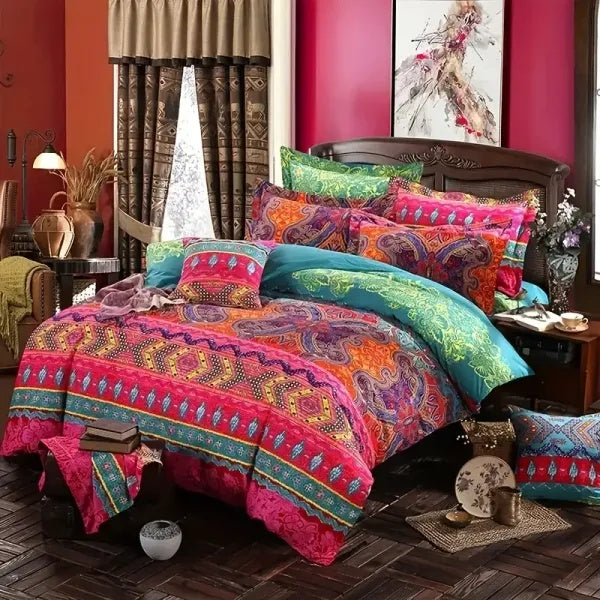 HKM-919763 3-Piece King Duvet Cover Set with 2 Matching Pillowcases in Multiple Designs