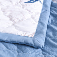 HKM-919763 Washed Cotton Summer Quilt - Lightweight, Breathable Polyester Blend for Air Conditioning Use