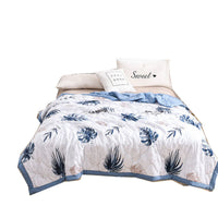 HKM-919763 Washed Cotton Summer Quilt - Lightweight, Breathable Polyester Blend for Air Conditioning Use