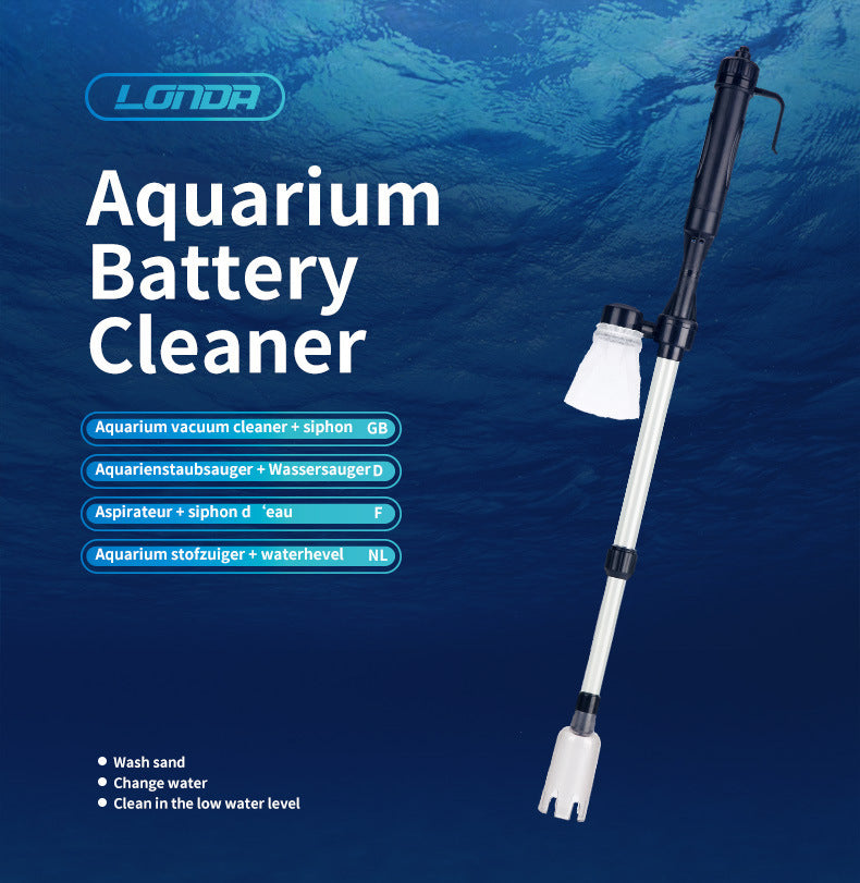 HKM-920275 Automatic Aquarium Water Cleaning Pump and Siphon Tool