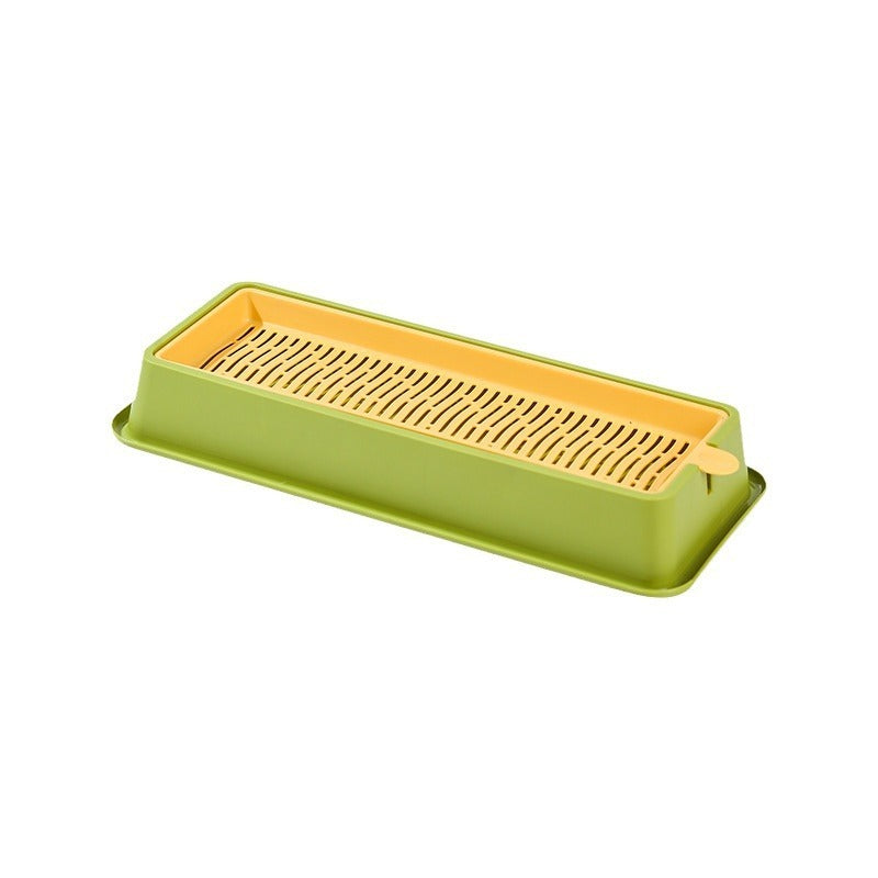 HKM-920531 Hydroponic Cat Grass Seed Set with Plastic Growing Boxes - Large & Small Sizes in Beige & Green