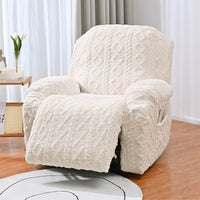 HKM-920659 Chivas Single Elastic Recliner Sofa Cover - All-Inclusive Modern Slipcover in Light Gray, Gold, Beige, Army Green