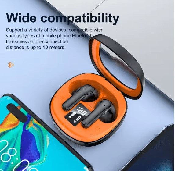 HKM-920659 Wireless Earbuds with Noise Isolation and Auto-Pairing Technology - Comfortable Ergonomic Design for Music and Calls