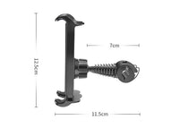 HKM-920979 Adjustable Car Seat Back Tablet Holder for 4-11 Inch Devices with 360-Degree Rotation and Silicone Grip