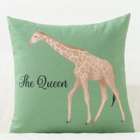 HKM-920979 Artistic Leaf Pattern Blended Fabric Pillow Cover - Plant Leaf Series