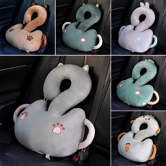 HKM-921043 Cute Cartoon Animal Hug Pillow - Light Cat, Toast, Rabbit, Capybara, Dinosaur, Dark Green Cat, 65cm