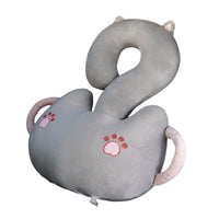 HKM-921043 Cute Cartoon Animal Hug Pillow - Light Cat, Toast, Rabbit, Capybara, Dinosaur, Dark Green Cat, 65cm