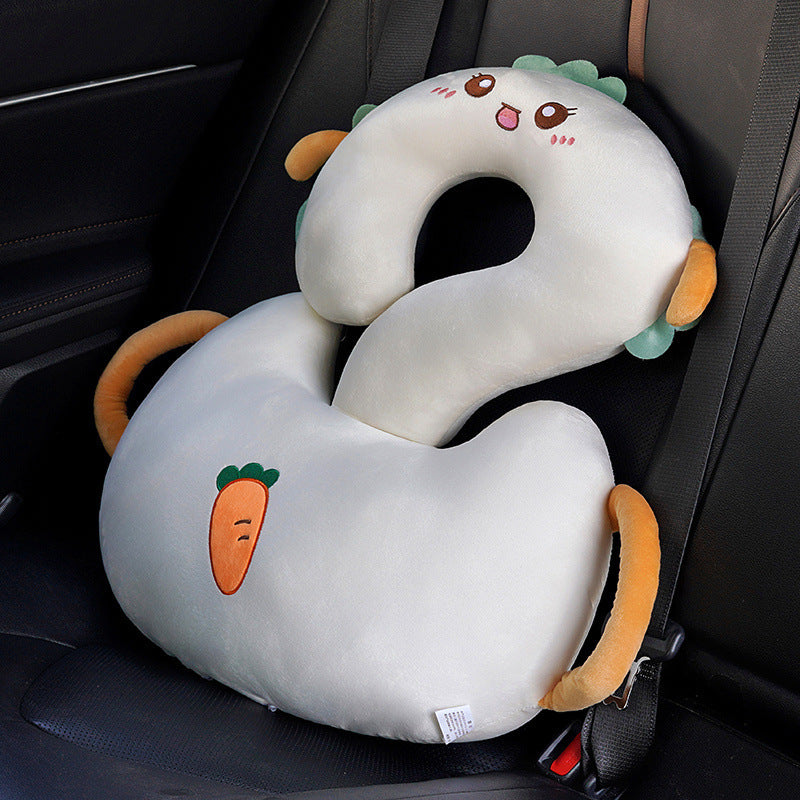 HKM-921043 Cute Cartoon Animal Hug Pillow - Light Cat, Toast, Rabbit, Capybara, Dinosaur, Dark Green Cat, 65cm