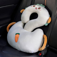 HKM-921043 Cute Cartoon Animal Hug Pillow - Light Cat, Toast, Rabbit, Capybara, Dinosaur, Dark Green Cat, 65cm