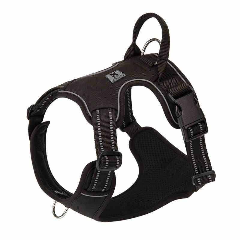 HKM-921107 Explosion-Proof Dog Breast Strap Vest with Hand-Holding Rope, Available in Purple and Black