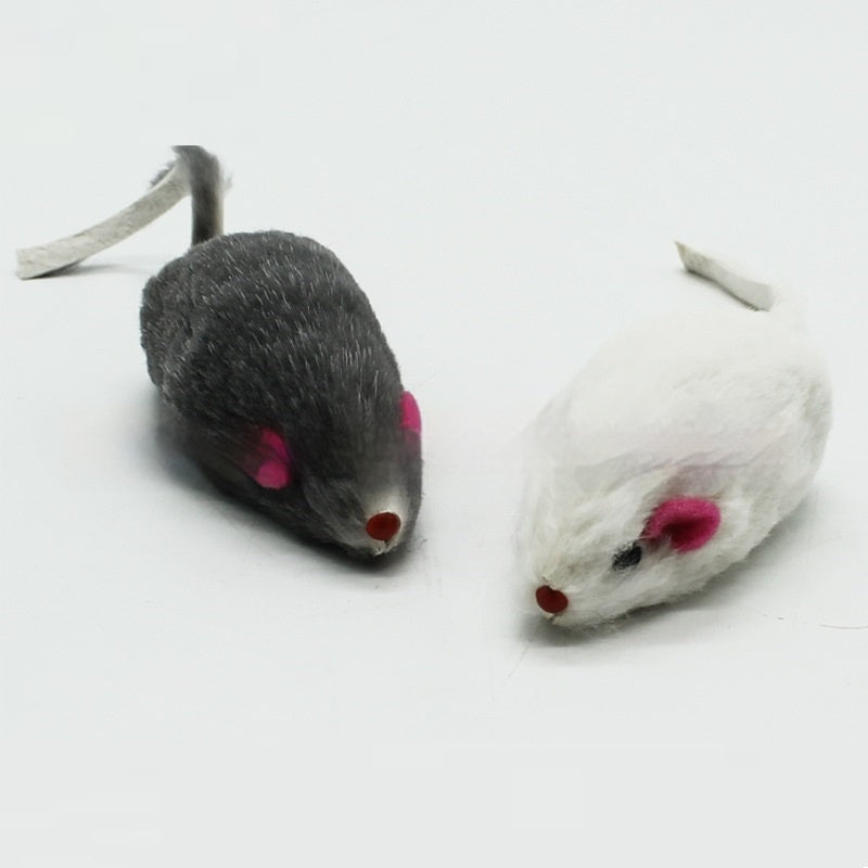 HKM-921363 Cat Supplies 2-inch Rabbit Skin Mouse Self-Hi Toy