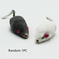 HKM-921363 Cat Supplies 2-inch Rabbit Skin Mouse Self-Hi Toy