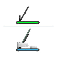 HKM-921491 Detachable Wireless Charging Stand with Indication Function - White/Black