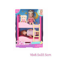 HKM-921555 4.5 Inch Doll House Furniture Set for Kids - Mini Accessories for Girls, Educational Role Play Toys