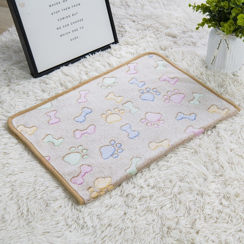 HKM-921683 Cozy Flannel Pet Blanket for Dogs and Cats - Various Colors & Sizes