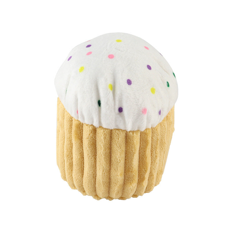 HKM-921747 Cat Cone Cake Toy - Soft Crystal Material for Chewing and Vocalizing Fun