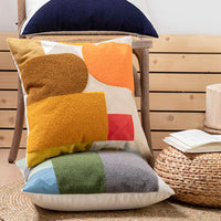 HKM-921875 Embroidered Cotton Canvas Towel Pillowcase with Stripes for Modern Living Spaces