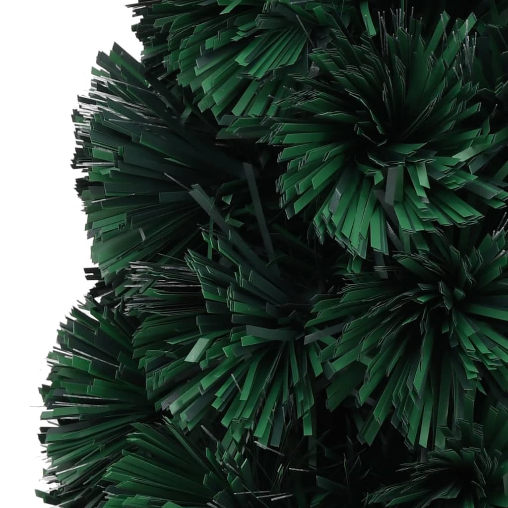 HKM-921875 Slim Fiber Optic Christmas Tree with Stand - 64 cm, Green, Multicolor Lights