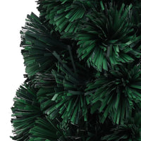 HKM-921875 Slim Fiber Optic Christmas Tree with Stand - 64 cm, Green, Multicolor Lights