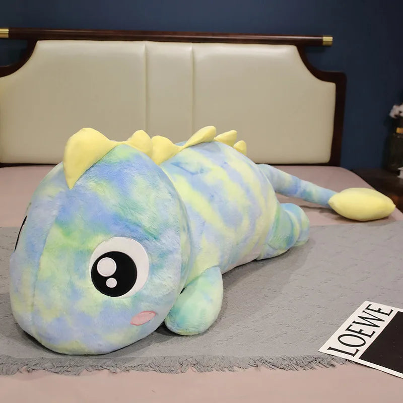 KTX-922003 Colorful Large Dinosaur Plush Toy - Soft Stuffed Animal Pillow for Kids' Bedrooms (80-170cm)