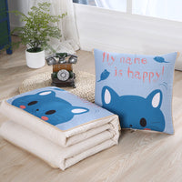 HKM-922067 Multifunctional Quilted Cotton and Linen Pillow, 50cm x 50cm, Versatile Home Decor