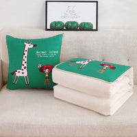 HKM-922067 Multifunctional Quilted Cotton and Linen Pillow, 50cm x 50cm, Versatile Home Decor