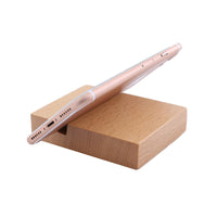 HKM-922131 Beech Wood Lazy Phone Holder - Creative Resin Mobile Stand with Custom Lettering Options