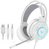 HKM-922579 Wired Headset with Microphone, 3.5mm & USB Connection, 50mm Driver, 2m Cable, Over-Ear Design
