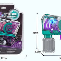 HKM-922707 Automatic Electric Bubble Machine with Soap Solution and Flashing Light - Fun for Ages 5 and Up