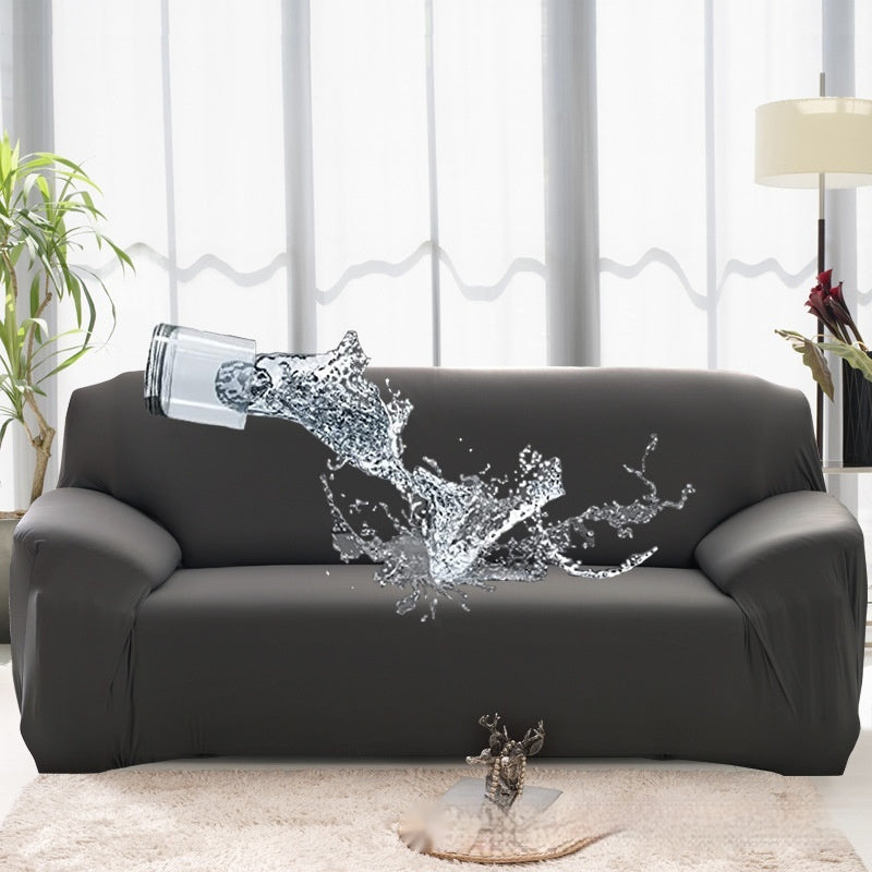 HKM-922707 Solid Color Elastic Waterproof Sofa Cover in Various Sizes and Colors