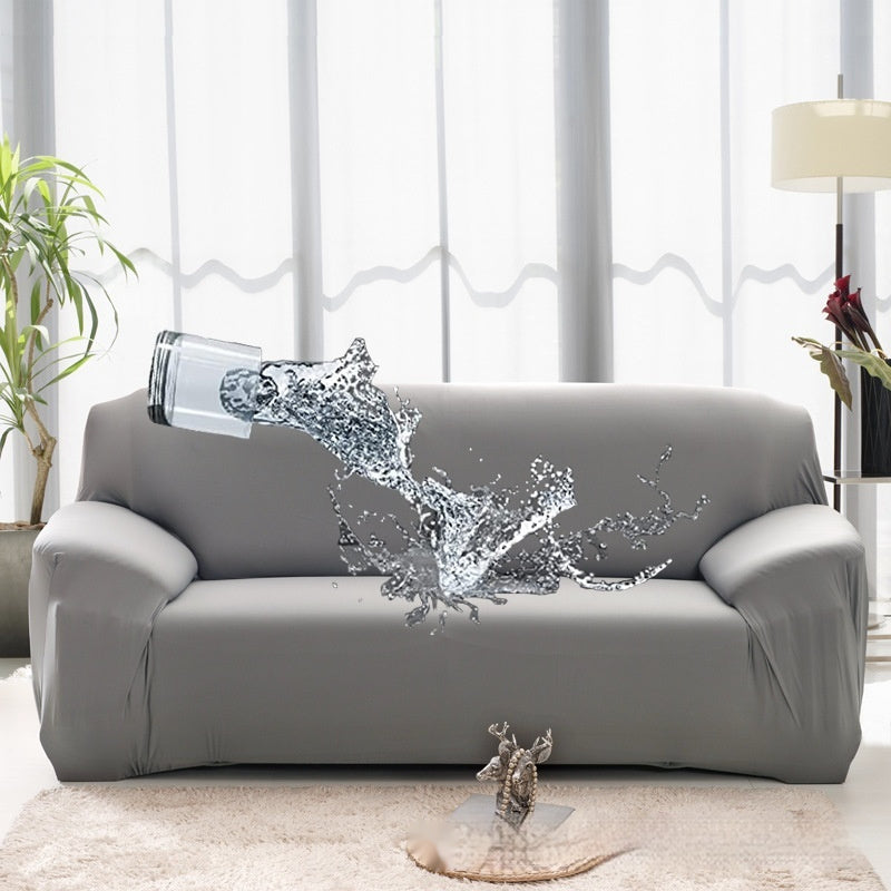 HKM-922707 Solid Color Elastic Waterproof Sofa Cover in Various Sizes and Colors
