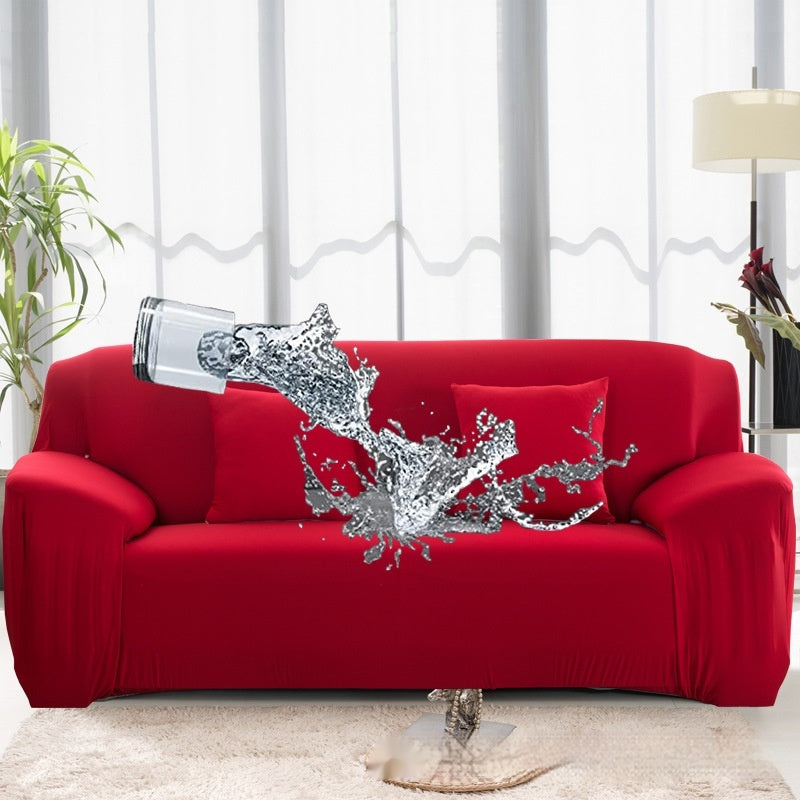 HKM-922707 Solid Color Elastic Waterproof Sofa Cover in Various Sizes and Colors