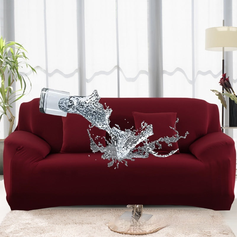 HKM-922707 Solid Color Elastic Waterproof Sofa Cover in Various Sizes and Colors