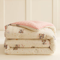 HKM-922899 Velvet Quilted Duvet Insert with Soybean Fiber for Autumn and Winter