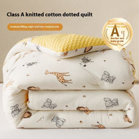 HKM-922899 Velvet Quilted Duvet Insert with Soybean Fiber for Autumn and Winter