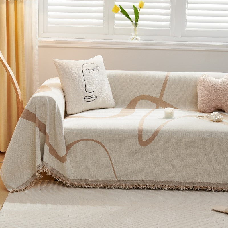 HKM-922963 Universal Chenille Anti-Scratching Sofa Cover – Full Coverage, Dustproof, Various Colors Available