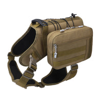 HKM-923091 Medium Size Dog Walking Snack Pack - Solid Color Oxford Cloth Pet Bag in Black, Red, Khaki, Camouflage