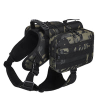 HKM-923091 Medium Size Dog Walking Snack Pack - Solid Color Oxford Cloth Pet Bag in Black, Red, Khaki, Camouflage